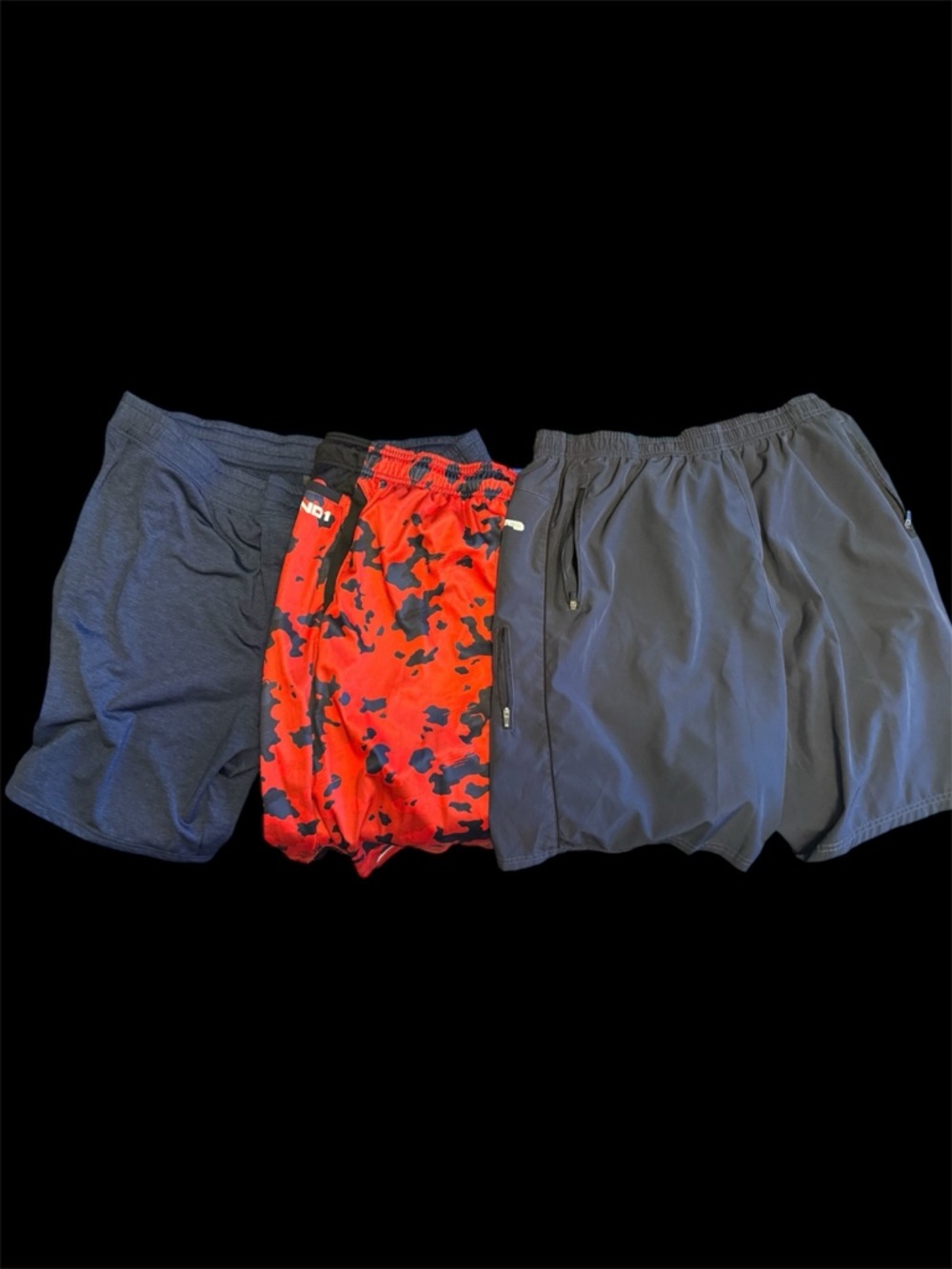 Men's 3 Pair Athletic Shorts 2XL